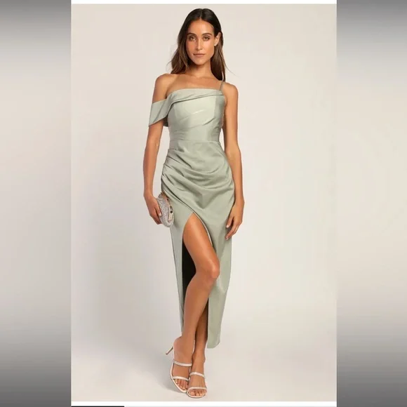 Lulus | Dresses | Lulus Sage Green Formal Dress | Poshmark